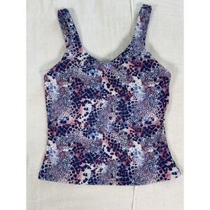 Brisas Women's Sleeveless Crop Top Size Medium Paisley Activewear‎ NWOT